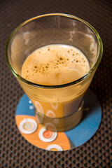 Coffee day shot and coffee maker, Photo is selective focus with shallow depth of field. Taken at Cairo Egypt on 27 September 2017.