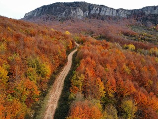 plateau in autumn