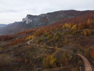 plateau in autumn