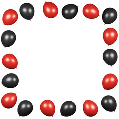 風船　風船　フレームフレーム