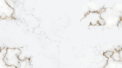 Luxurious marble horizontal background with gold sequins for websites, postcards. Vector
