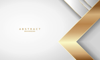 white luxury premium background and gold line.