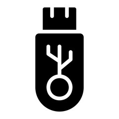 usb glyph icon