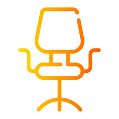 office chair gradient icon