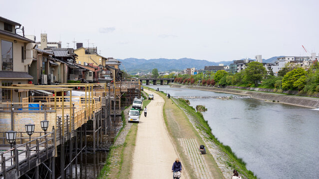 road built by the flowing river
