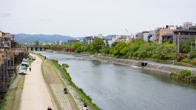 road built by the flowing river
