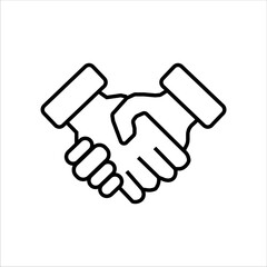 Handshake icon vector illustration symbol