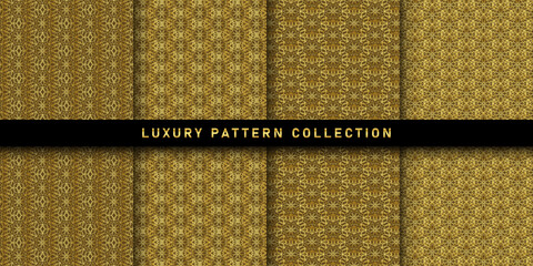 Set of luxury pattern collection
