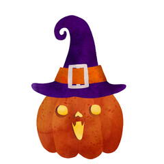 Creepy Lantern O Jack in witch hat