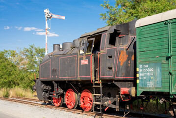 Railway open air museum Lupene, Czech Rep 24th July 2022. Bicykle paht allong former railway