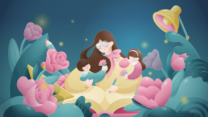 creative illustration for teachers day