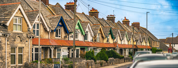 Colourful roof accents 