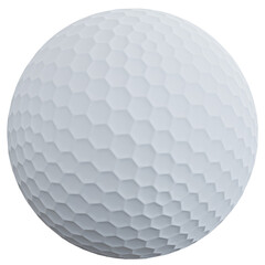 3d rendering golf ball isolated