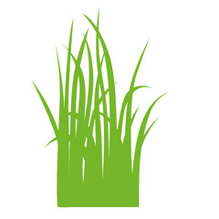 Wavy grass silhouette