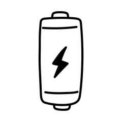 Hand drawn doodle icon - battery