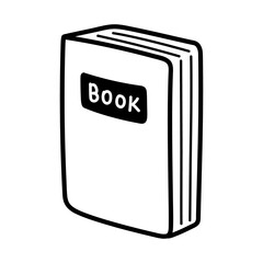 Hand drawn doodle icon - book
