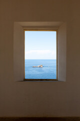 windows island view Palazzina dei Mulini Elba Island Toscany Italia