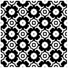seamless pattern.Simple stylish abstract geometric background. Monochrome Picture. Black and white color. Design for decor, prints, textile or wrapping.Design element for prints. 