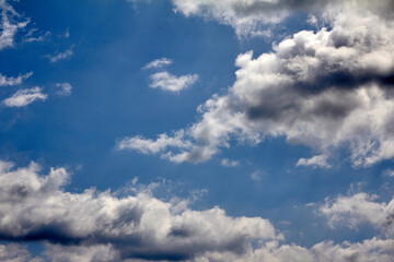 Fototapeta na wymiar 푸른하늘과 석양의 하늘 사진