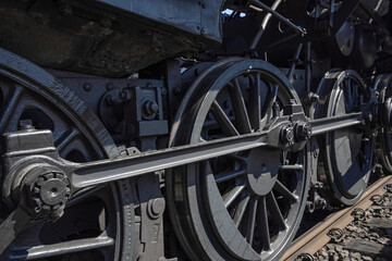 Fototapeta na wymiar steam trains at steamfestival, beekbergen, loenen, veluwe, gelderland netherlands, nostalgia, industrial heritage, historic, wheels, 