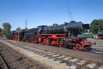 Fototapeta na wymiar steam trains at steamfestival, beekbergen, loenen, veluwe, gelderland netherlands, nostalgia, industrial heritage, historic, 
