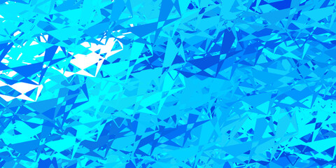 Dark blue vector background with triangles.