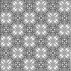 
 Vector pattern with symmetrical elements . Repeating geometric tiles from striped elements.