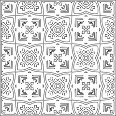 
 Vector pattern with symmetrical elements . Repeating geometric tiles from striped elements.