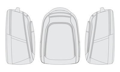 backpack vector