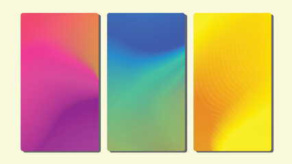 Fototapeta premium Soft color background. Modern screen vector design for Banner Poster Web. Soft color gradients.