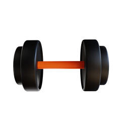 3D illustration dumbbell suitable for fitness
