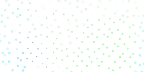 Light multicolor vector doodle background with flowers.