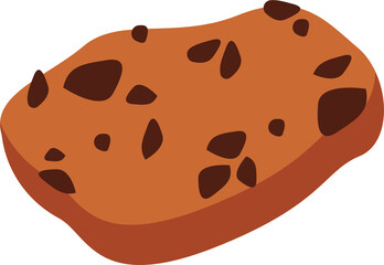 Chocolate biscuit icon