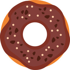 Chocolate donut icon