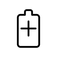 Fototapeta premium battery line icon