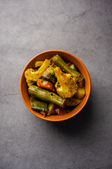 Labra - Indian Bengali Mixed Vegetable Dish made during Durga Puja, Lokhi puja and Saraswati Puja