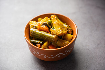 Labra - Indian Bengali Mixed Vegetable Dish made during Durga Puja, Lokhi puja and Saraswati Puja