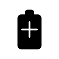 Fototapeta premium battery glyph icon
