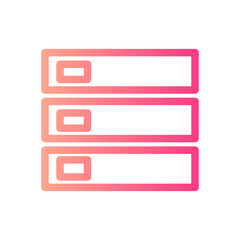 Obraz premium storage gradient icon