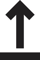  Upload or up arrow flat icon isolated on white background for UI designs of apps and websites
