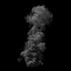 Smoke Effect Overlay Illustration on Black Background
