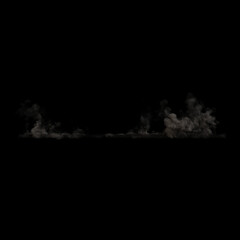 Smoke Effect Overlay Illustration on Black Background
