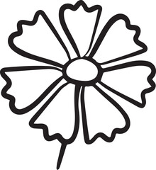  White daisy chamomile icon. Cute round flower plant 