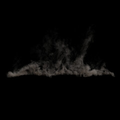 Smoke Effect Overlay Illustration on Black Background
