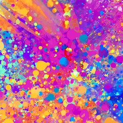 happy carnival splatter background