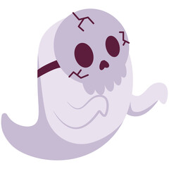 Skull Ghost Illustration
