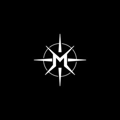 M Compass Logo Design