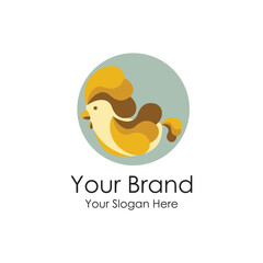 simple chicken logo premium for your business 