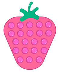 Pop it fidget toy strawberry