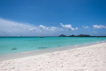Foto op Canvas Tropical white beach in Madrisqui island (Los Roques Archipelago, Venezuela). © Giongi63